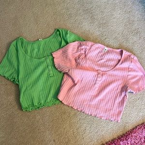TWO BP CUTE CROPPED SHIRTS